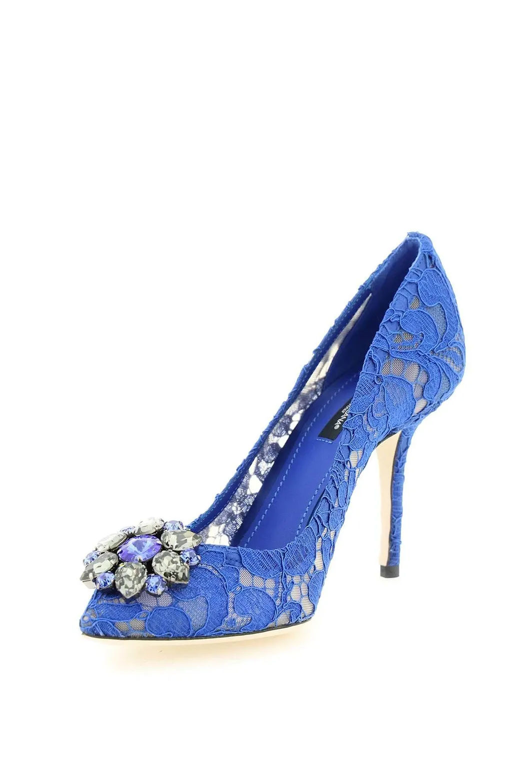 Dolce & Gabbana Taormina Lace Embellished Pumps