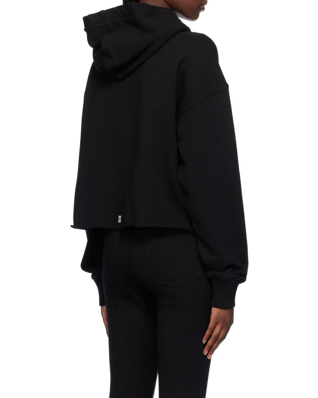Givenchy Logo Printed Cropped Hoodie