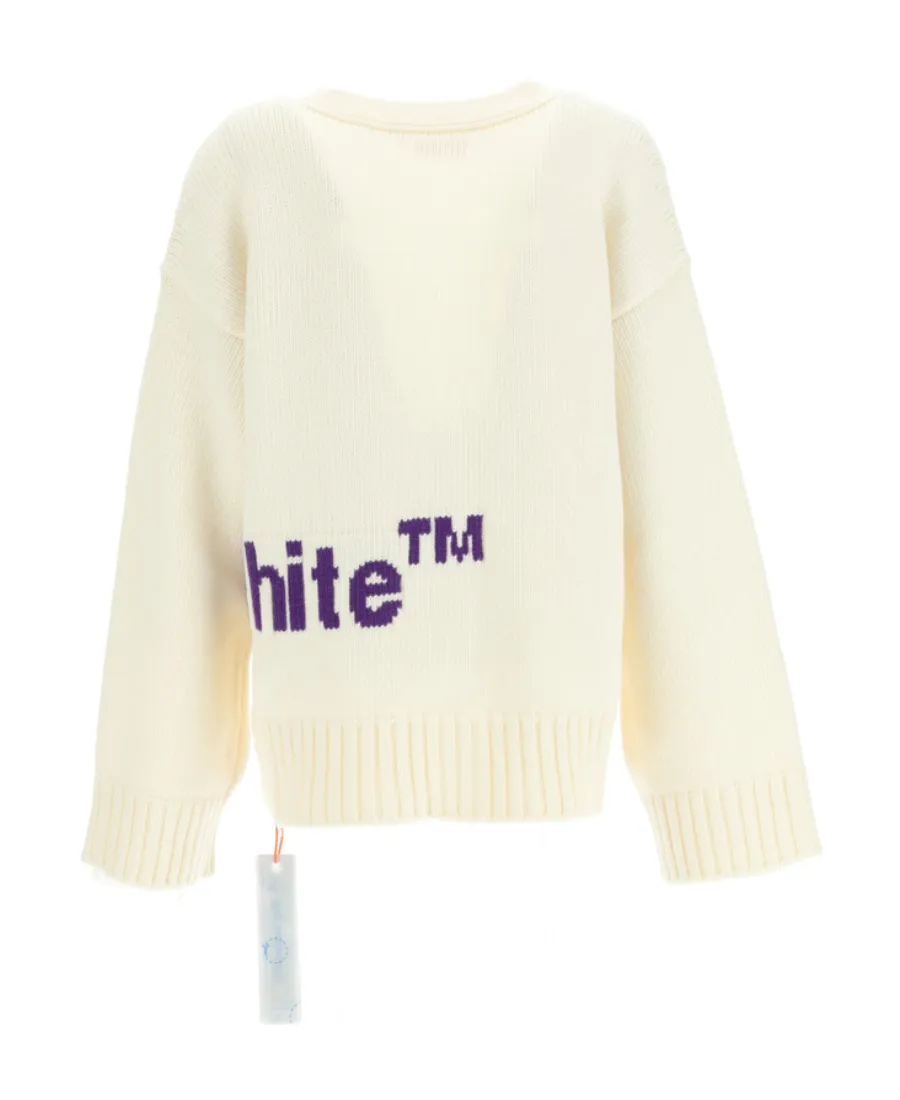 Logo-Intarsia Knit Cardigan