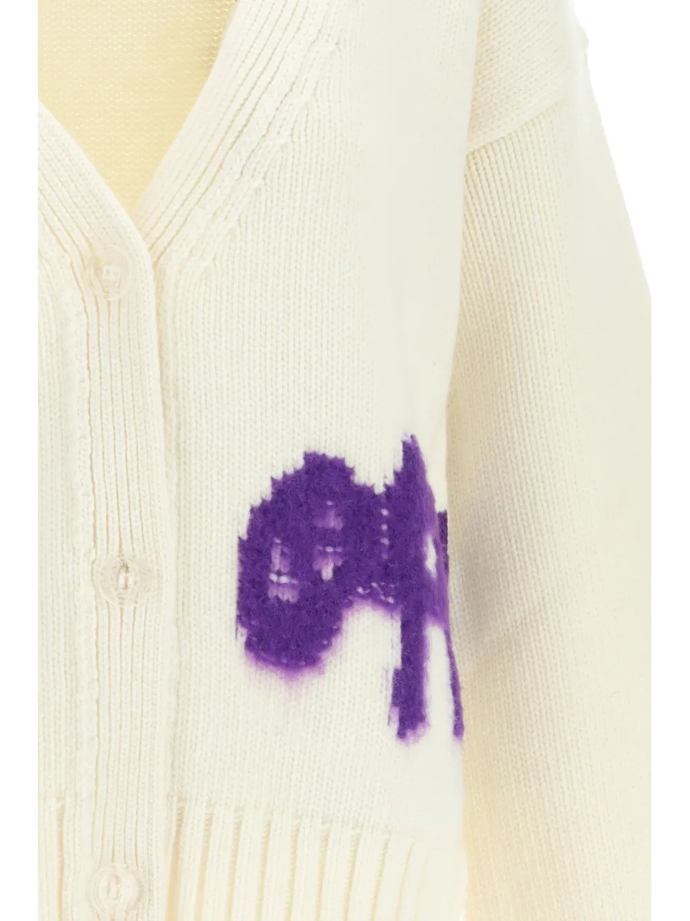 Logo-Intarsia Knit Cardigan