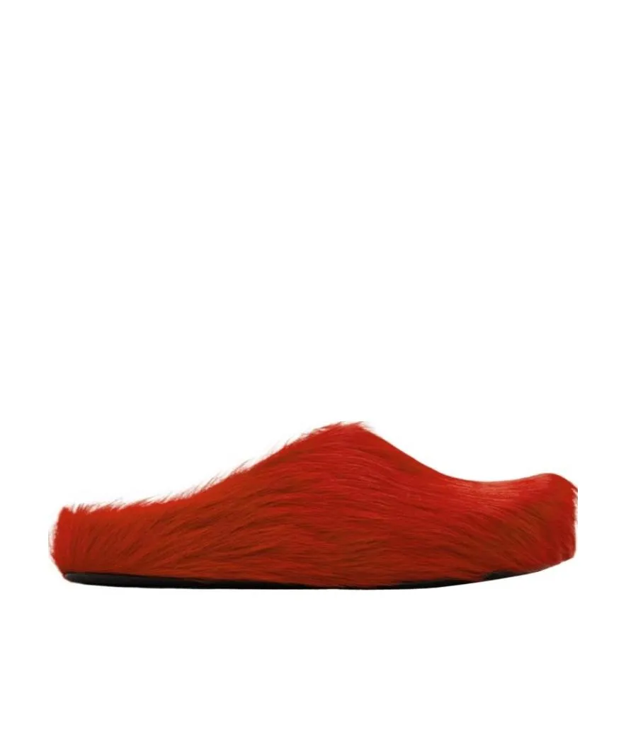 Marni Round Toe Slip-On Slippers