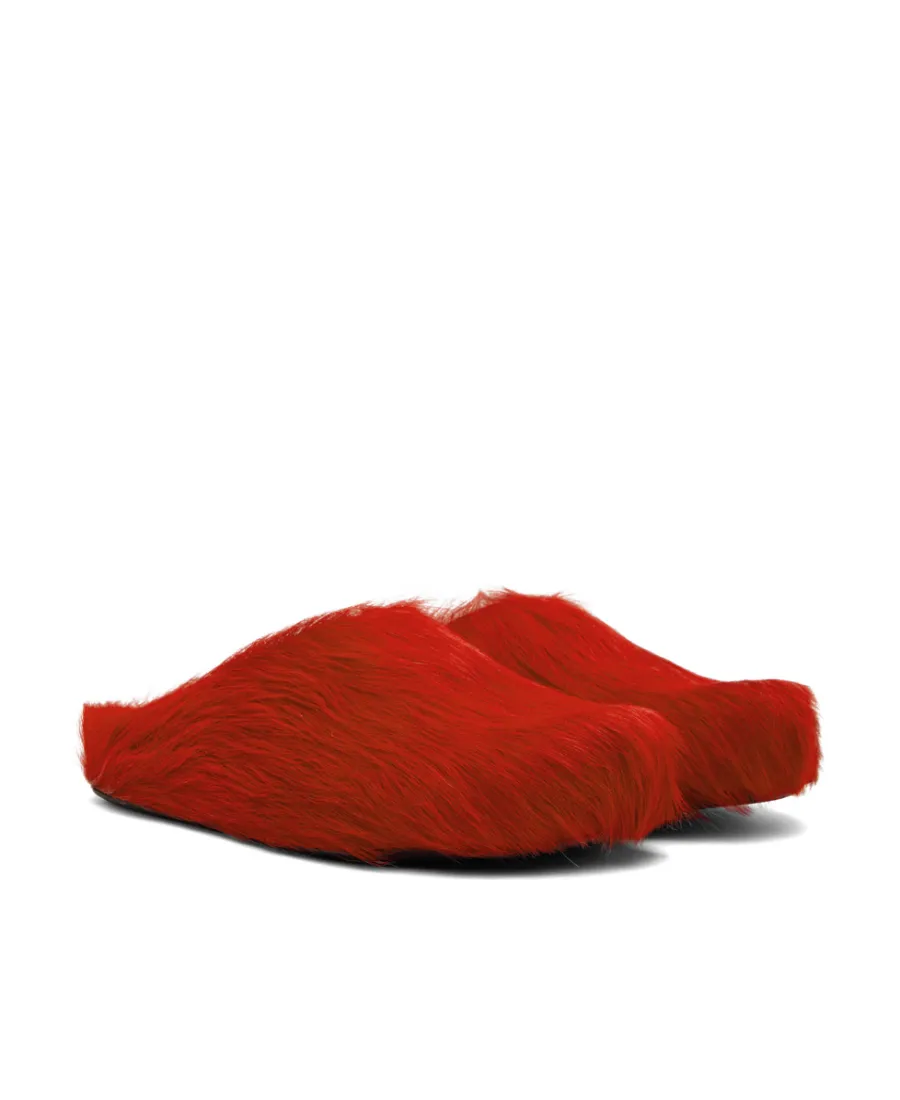 Marni Round Toe Slip-On Slippers