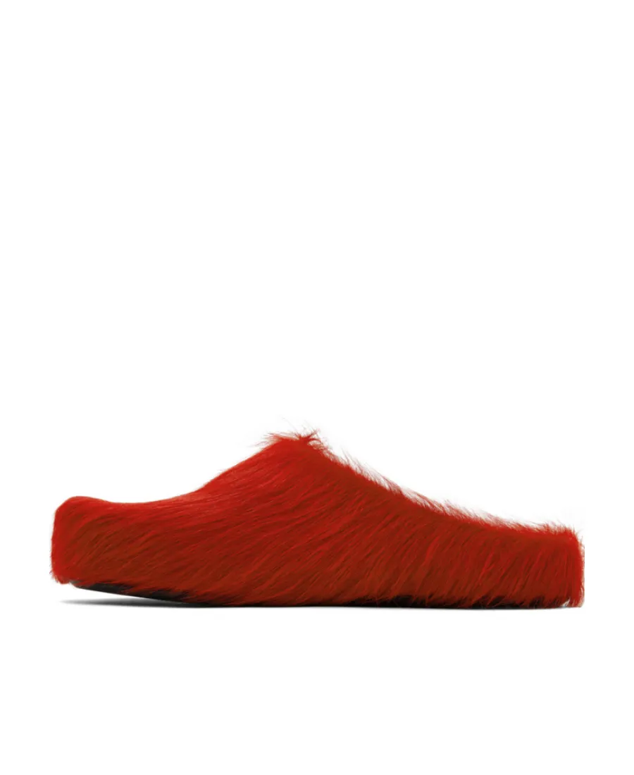 Marni Round Toe Slip-On Slippers