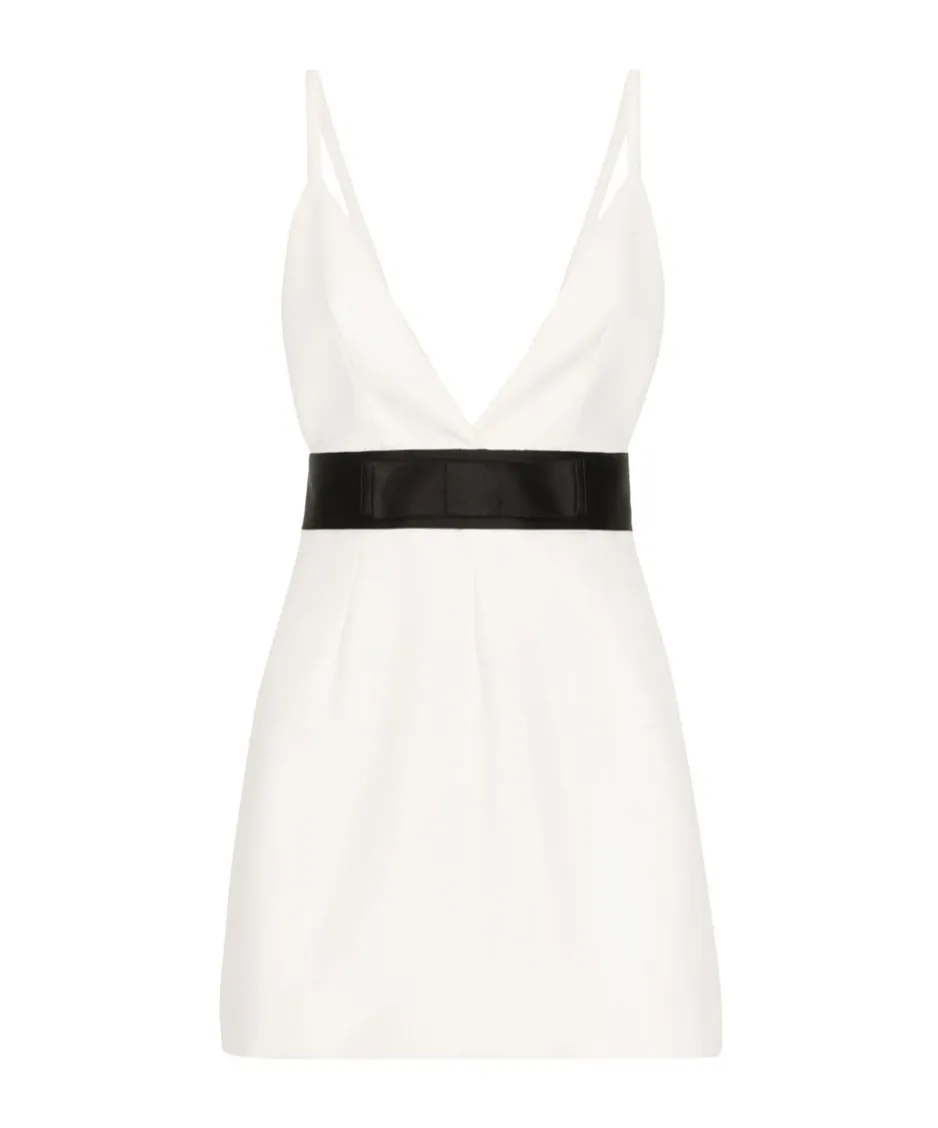 Dolce & Gabbana V-Neck Sleeveless Mini Dress