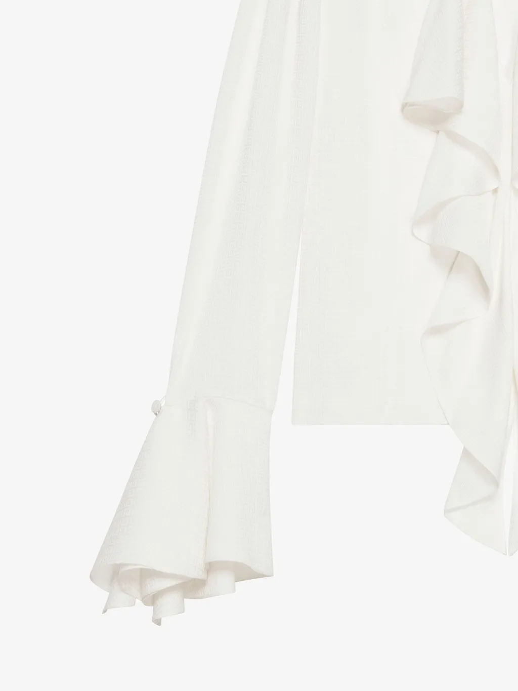 Givenchy 4G Pattern Ruffled Blouse