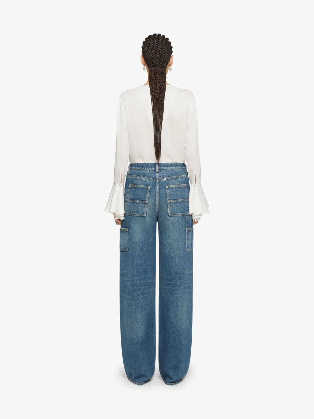 Givenchy 4G Pattern Ruffled Blouse