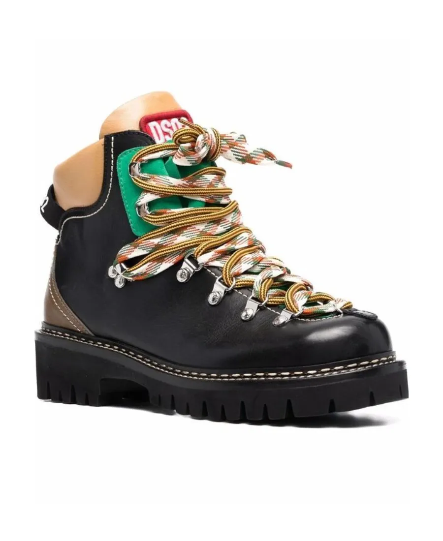 Dsquared2 Hiker Style Lace-Up Boots