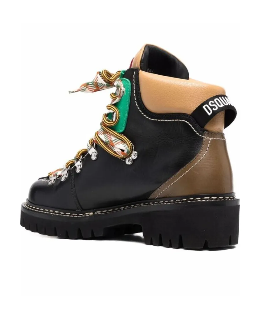 Dsquared2 Hiker Style Lace-Up Boots