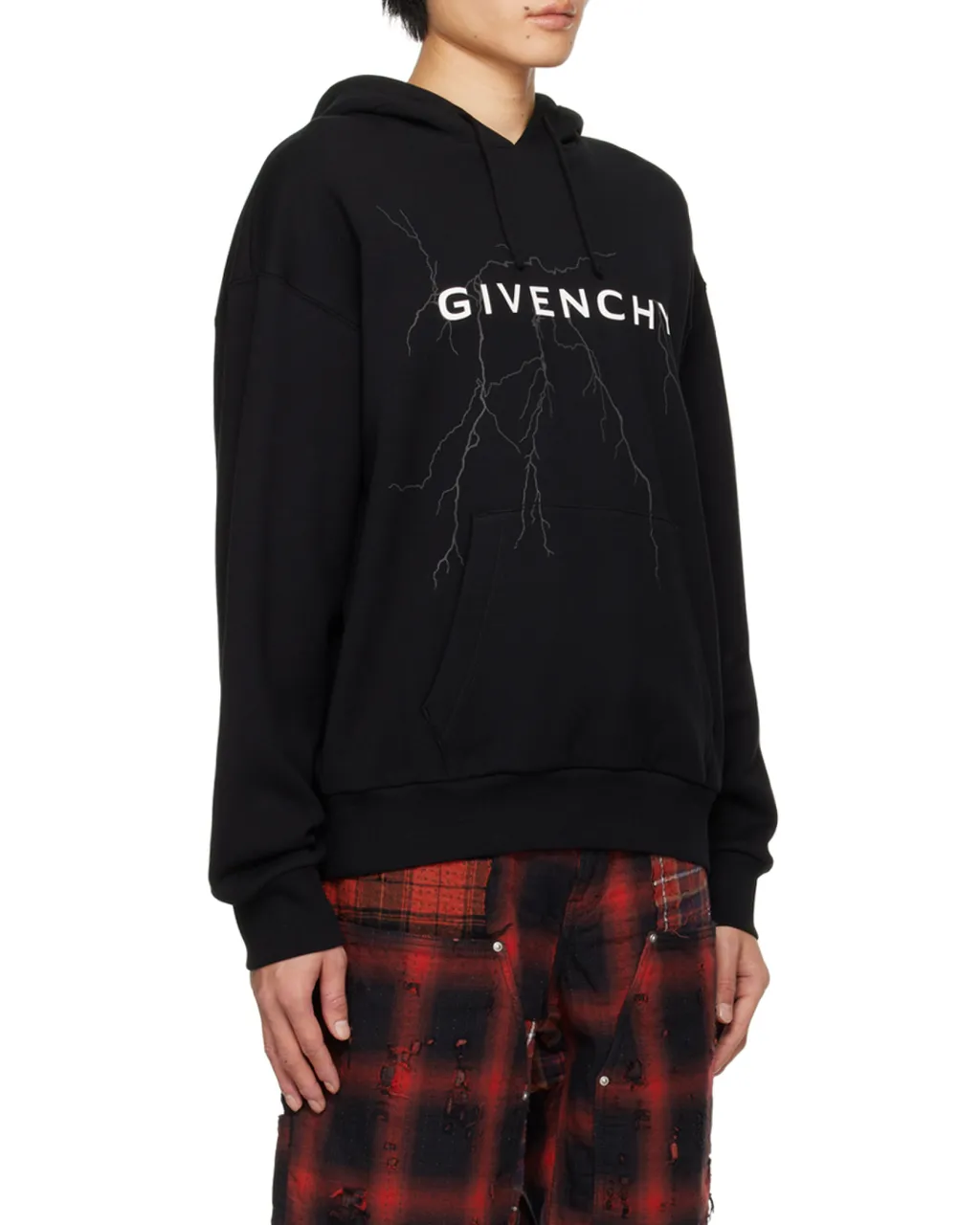 Givenchy Logo Printed Drawstring Hoodie