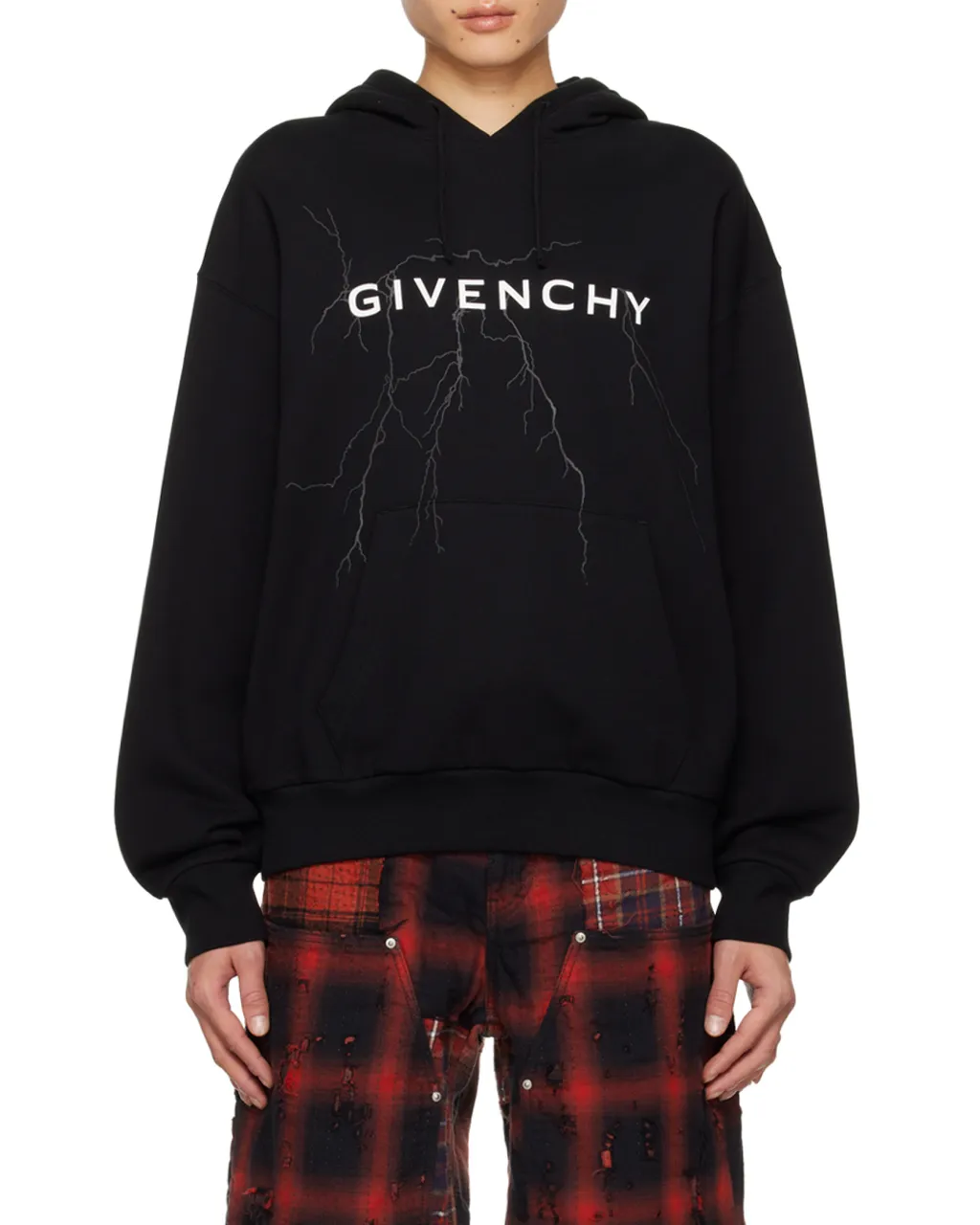 Givenchy Logo Printed Drawstring Hoodie