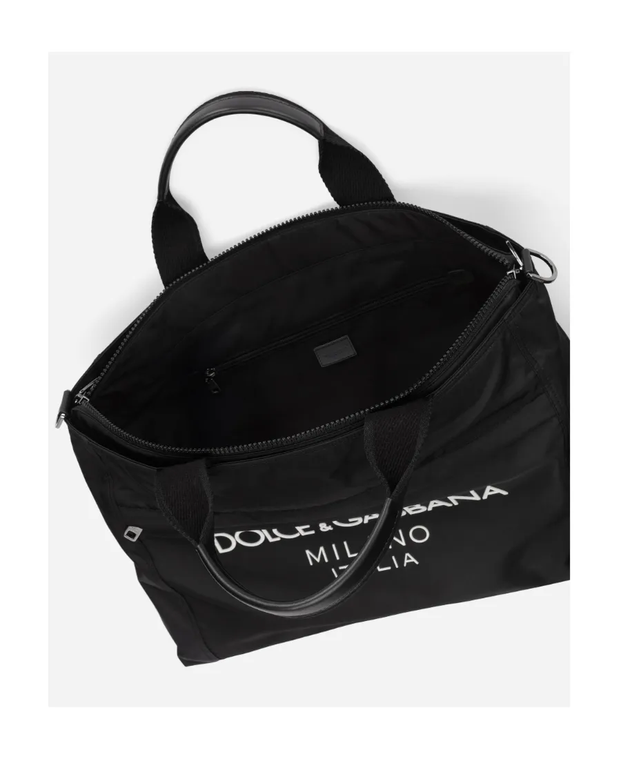 Dolce & Gabbana Logo Printed Zipped Travel Bag