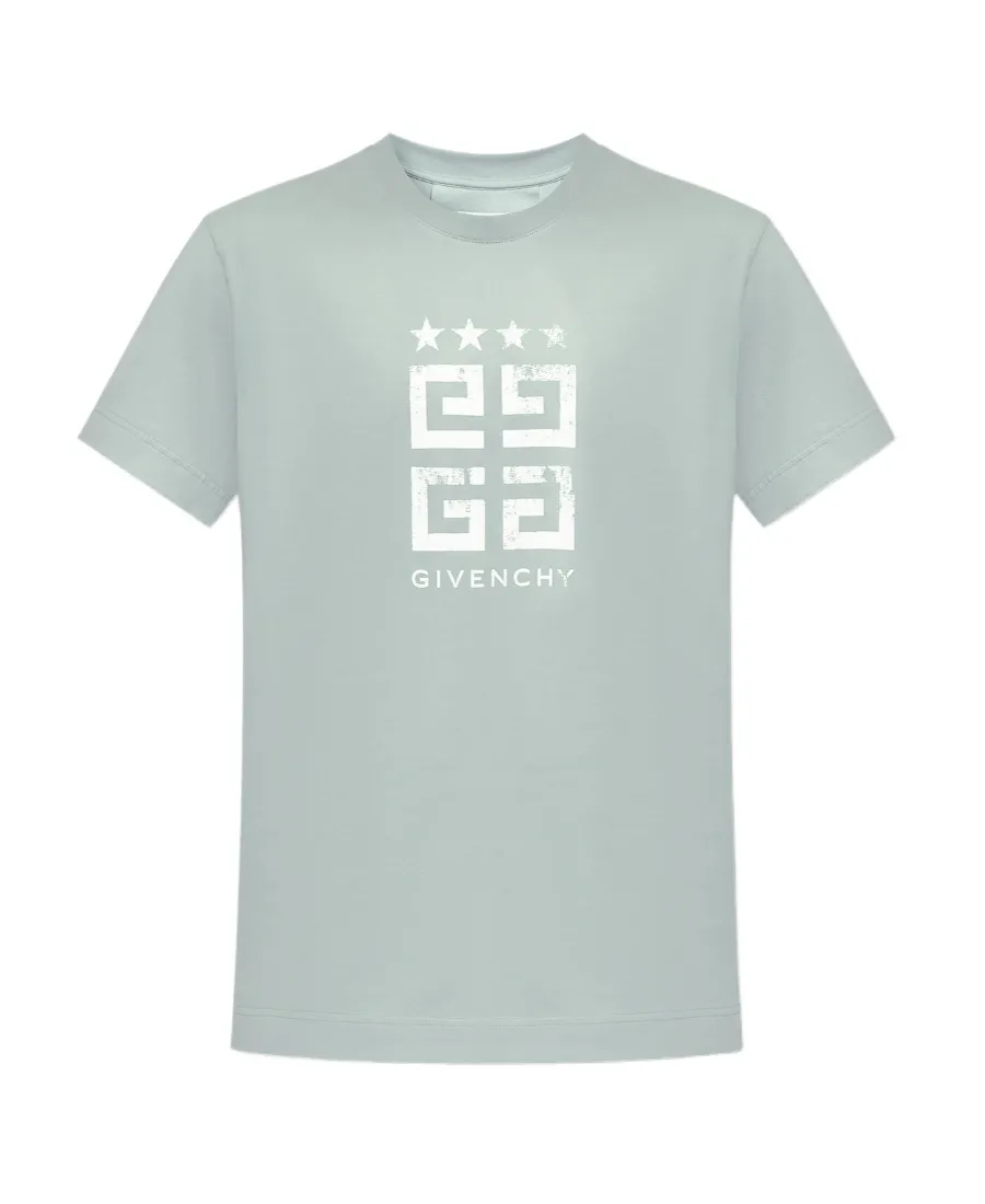 Givenchy Faded 4G Logo Printed Crewneck T-Shirt