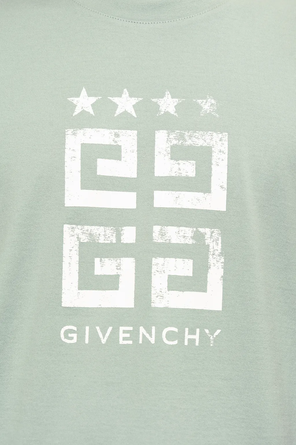 Givenchy Faded 4G Logo Printed Crewneck T-Shirt