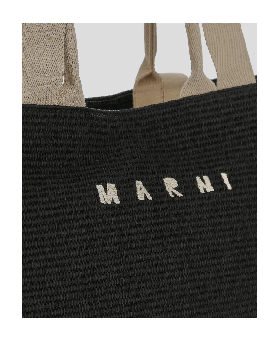 Marni Logo Embroidered Top Handle Bag