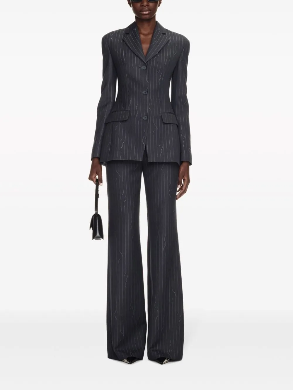 Off-White Single-Breasted Long-Sleeved Blazer
