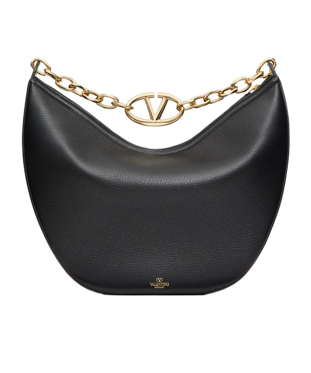 Valentino Garavani Vlogo Moon Zip-Up Medium Shoulder Bag