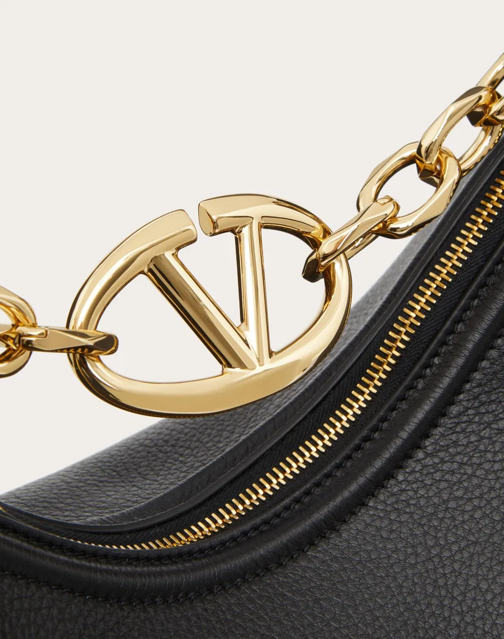 Valentino Garavani Vlogo Moon Zip-Up Medium Shoulder Bag