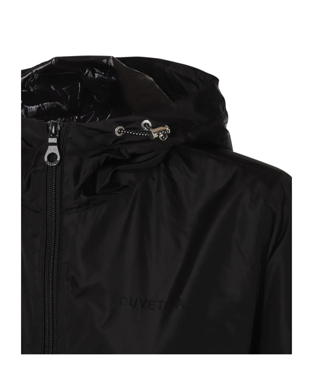 Rope And Hooded Casual Jacket