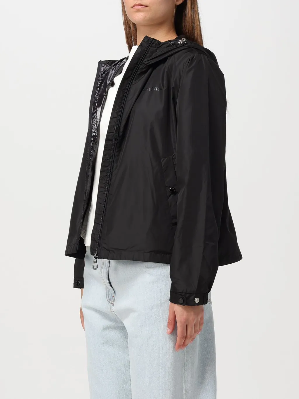 Rope And Hooded Casual Jacket