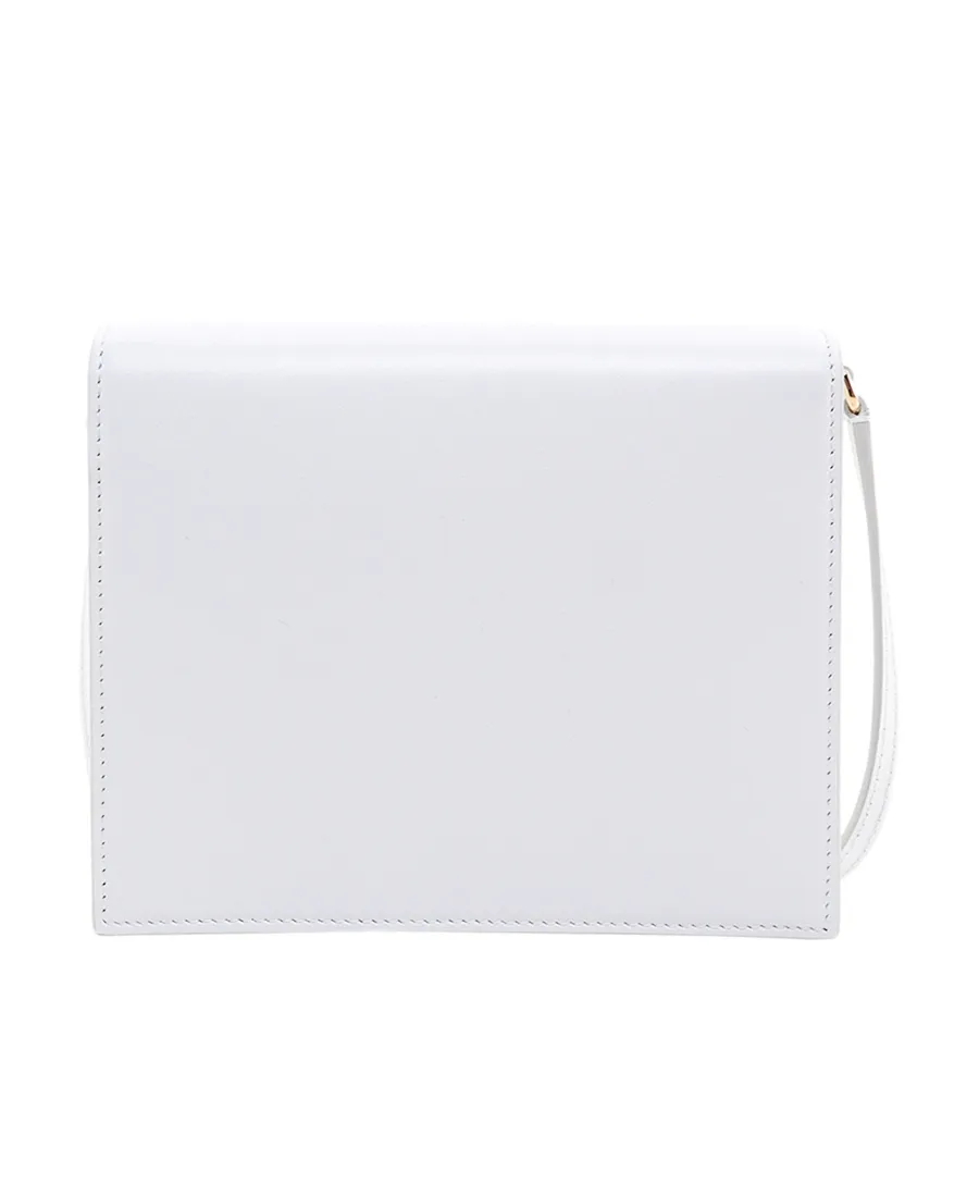 Dolce & Gabbana Logo Embossed Foldover Top Crossbody Bag