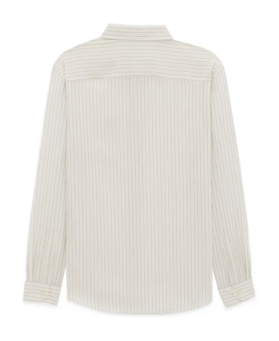 Saint Laurent Striped Long-Sleeved Shirt
