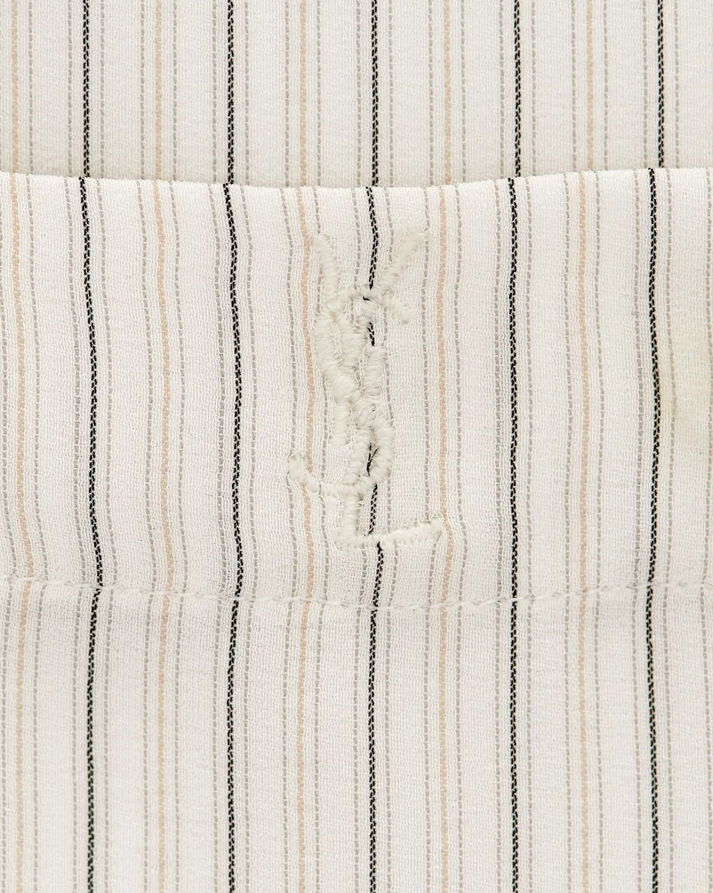 Saint Laurent Striped Long-Sleeved Shirt