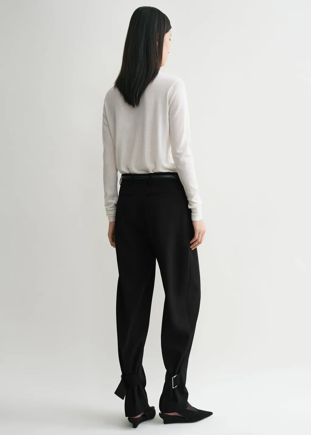 TotÊMe Pressed Crease Tapered-Leg Trousers