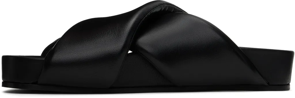Jil Sander Crossover-Strap Padded Sandals