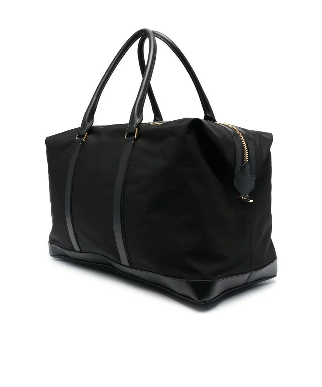 Tom Ford Logo-Patch Zipped Duffel Bag