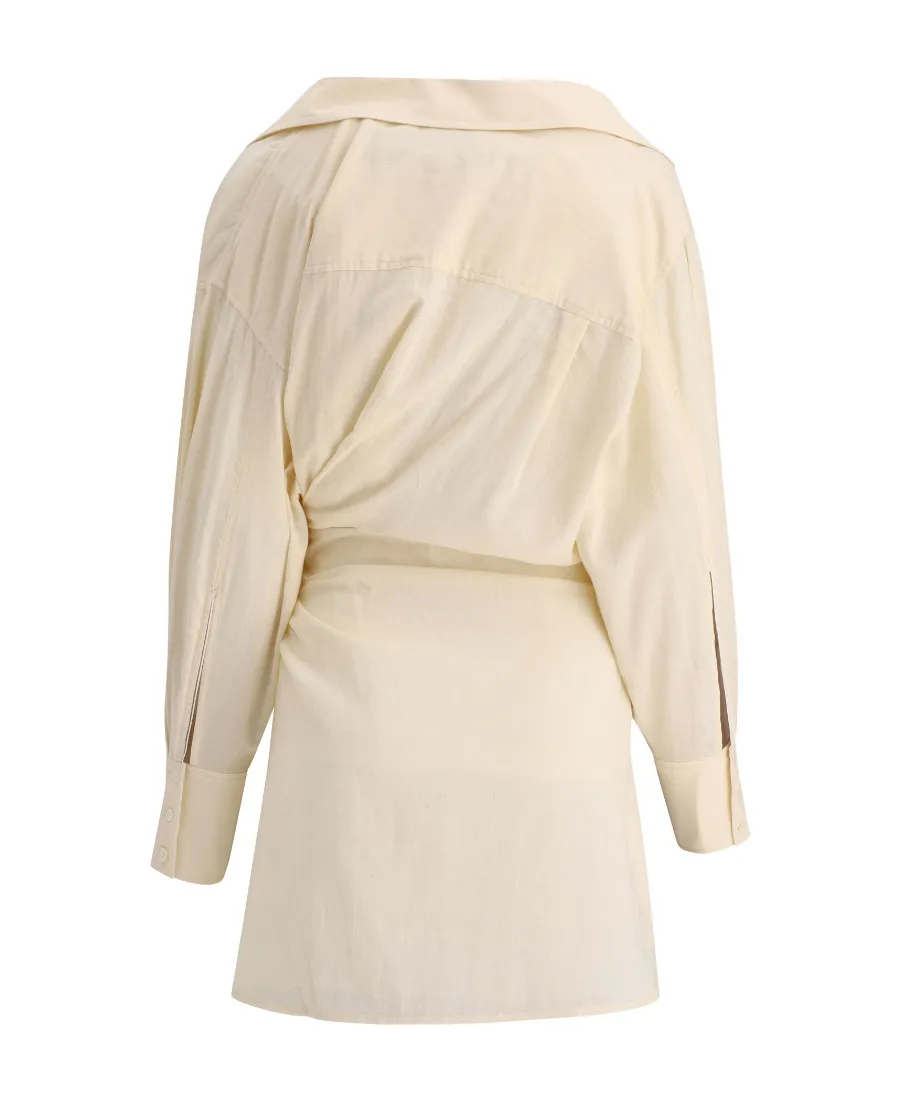 Knot-Detail Shirt Dress