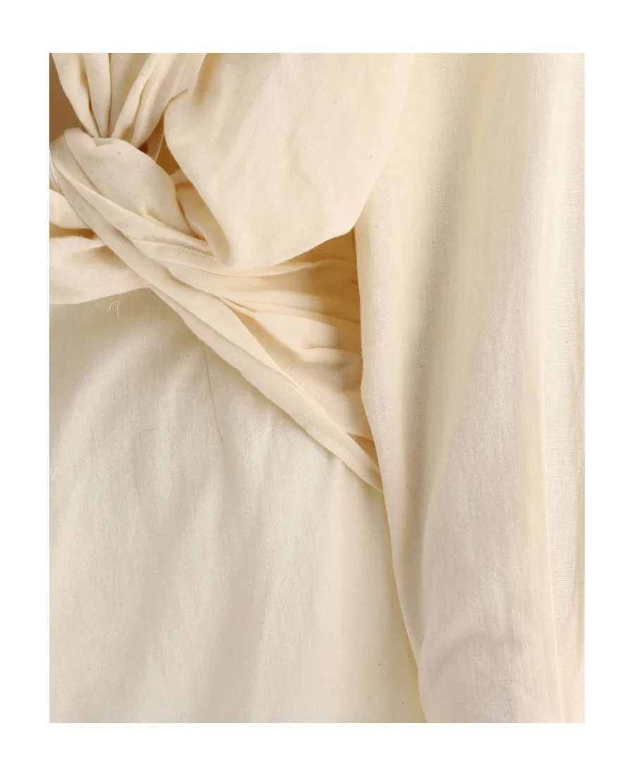 Knot-Detail Shirt Dress