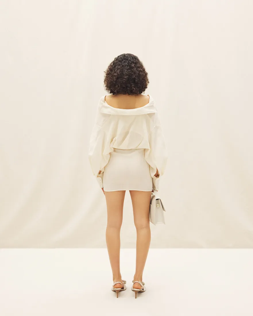 Knot-Detail Shirt Dress