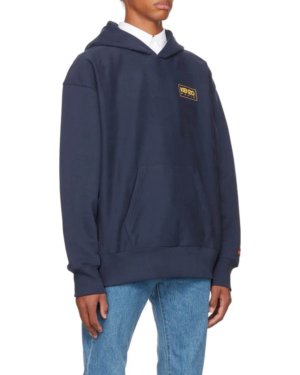 Kenzo Logo Printed Pouch Pocket Hoodie
