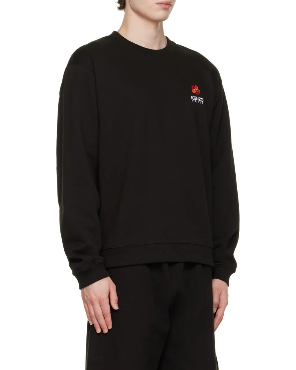 Kenzo Boke Flower Crest Logo Embroidered Sweatshirt