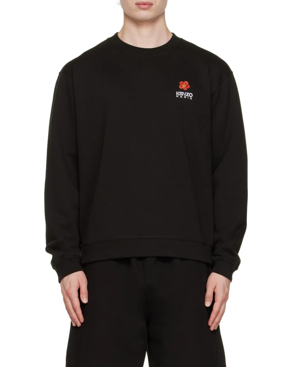 Kenzo Boke Flower Crest Logo Embroidered Sweatshirt