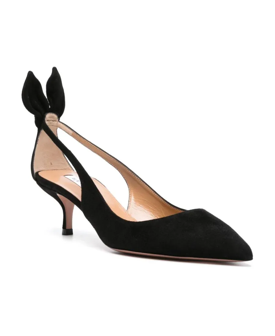 Aquazzura Bow Tie Pointed Toe Pumps