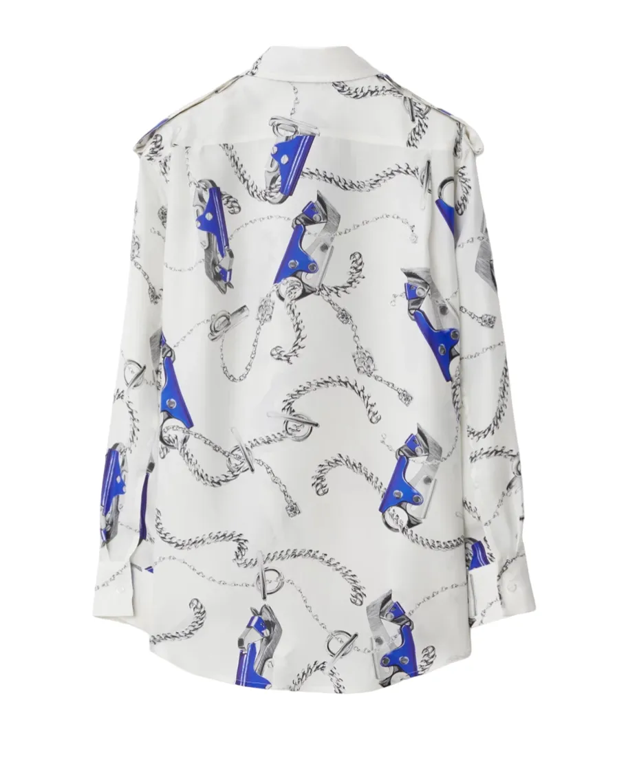 Burberry Graphic Printed Buttoned Shirt