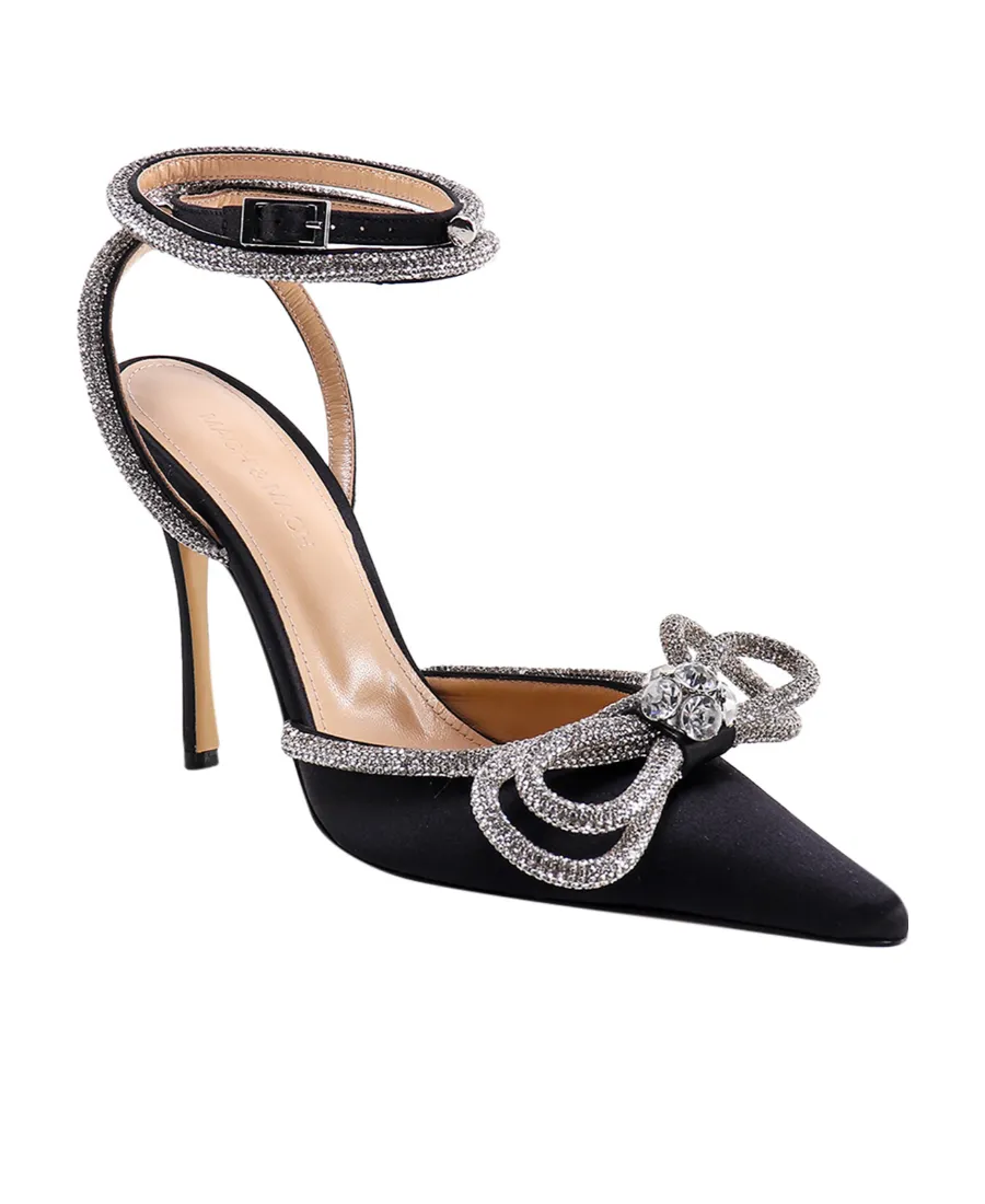 Mach & Mach Bow Embellished Pointed Toe Pumps
