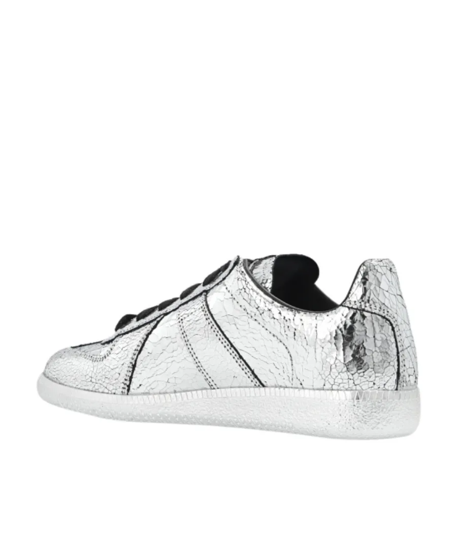 Maison Margiela Replica Metallic-Effect Sneakers