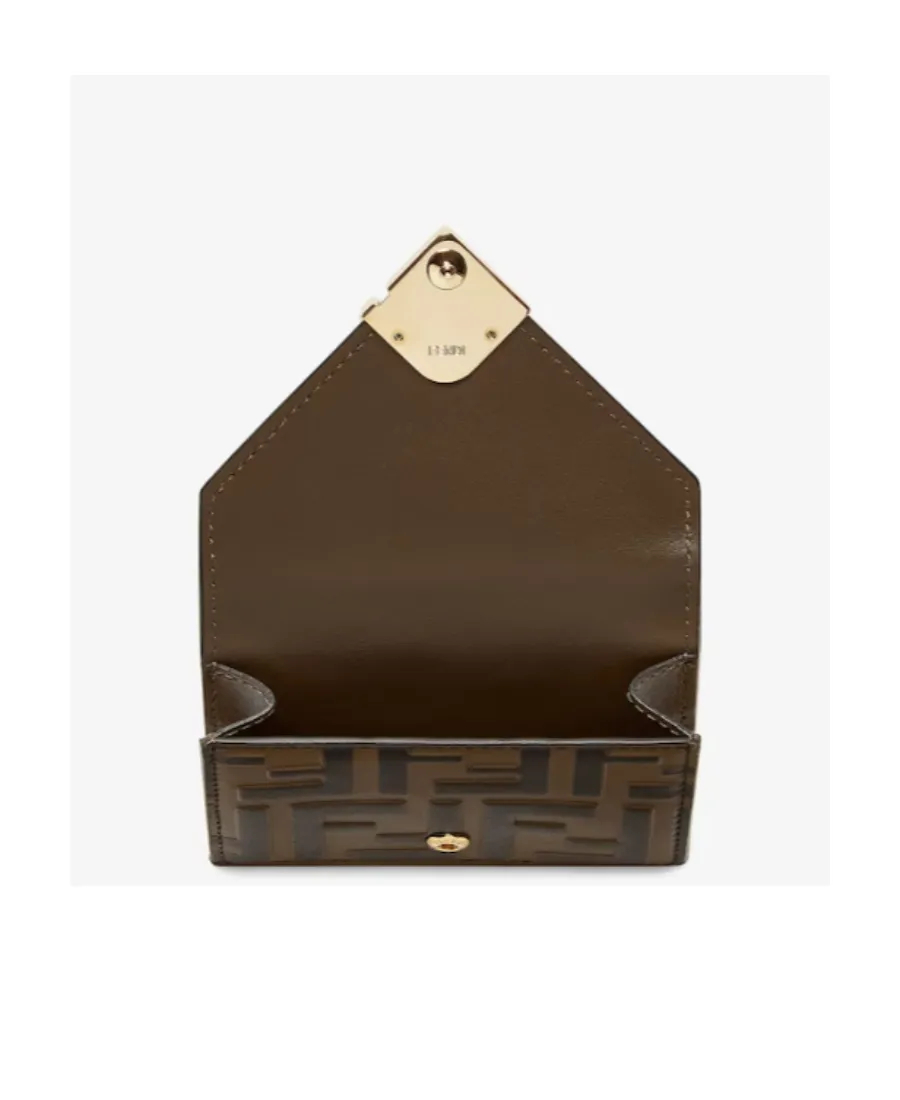 Fendi Ff Monogrammed Tri-Fold Wallet
