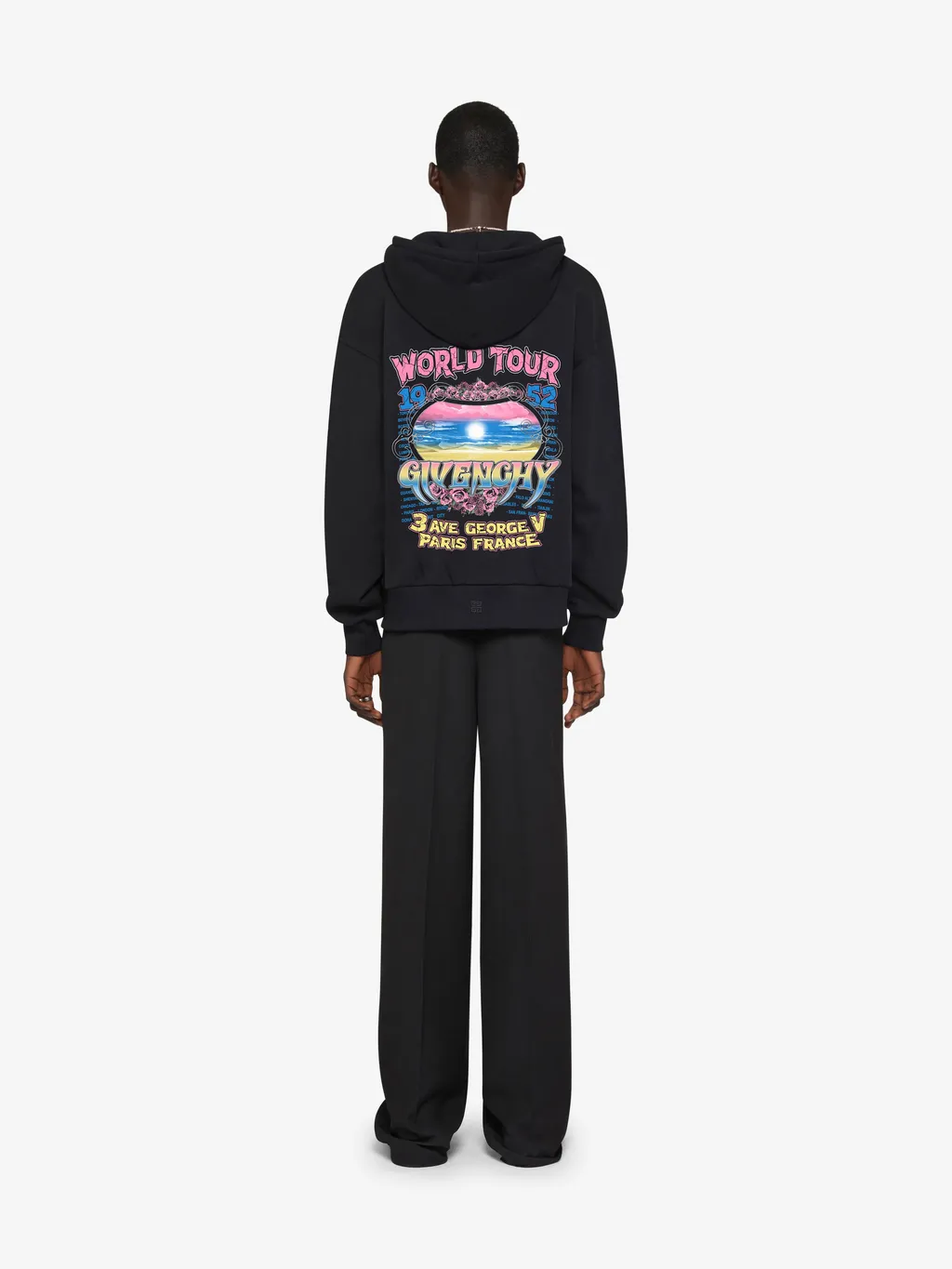 Givenchy Graphic Printed Zipped Hoodie