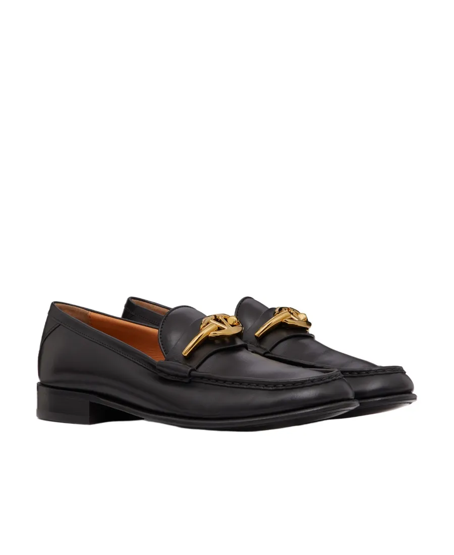 Valentino Vlogo Plaque Slip-On Loafers