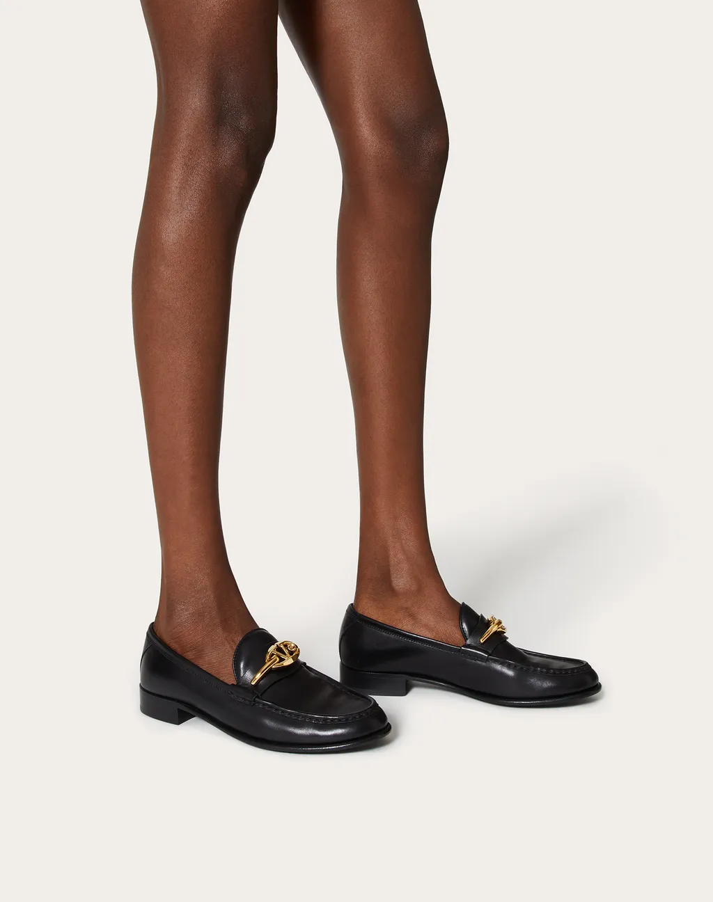 Valentino Vlogo Plaque Slip-On Loafers