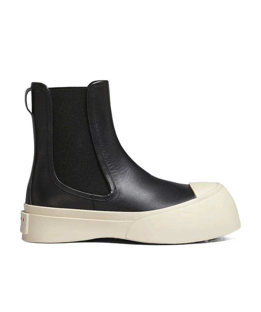 Marni Round Toe Chelsea Boots