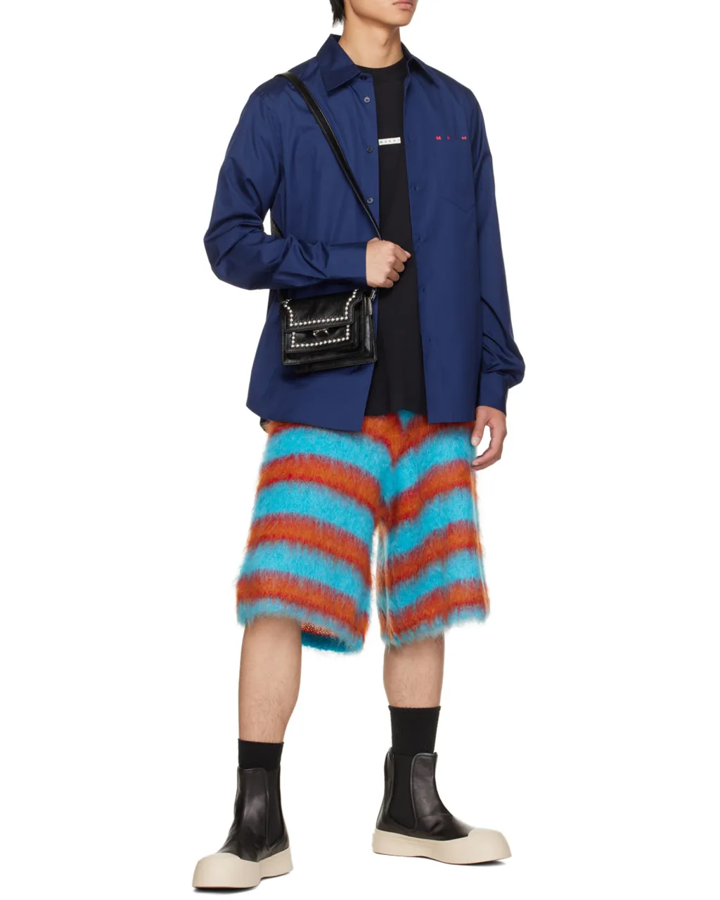 Marni Round Toe Chelsea Boots