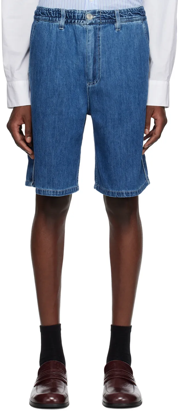 Marni Elastic Waist Denim Shorts