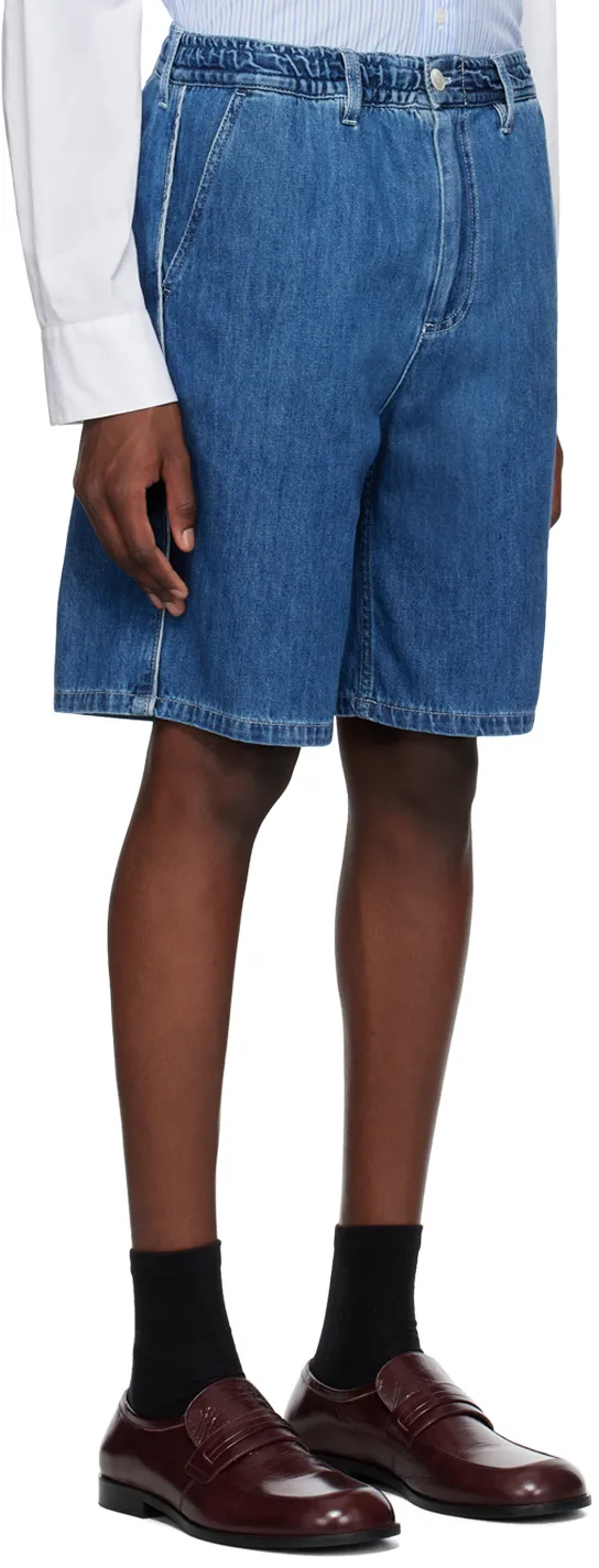 Marni Elastic Waist Denim Shorts