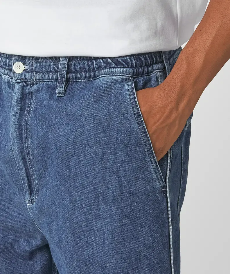Marni Elastic Waist Denim Shorts