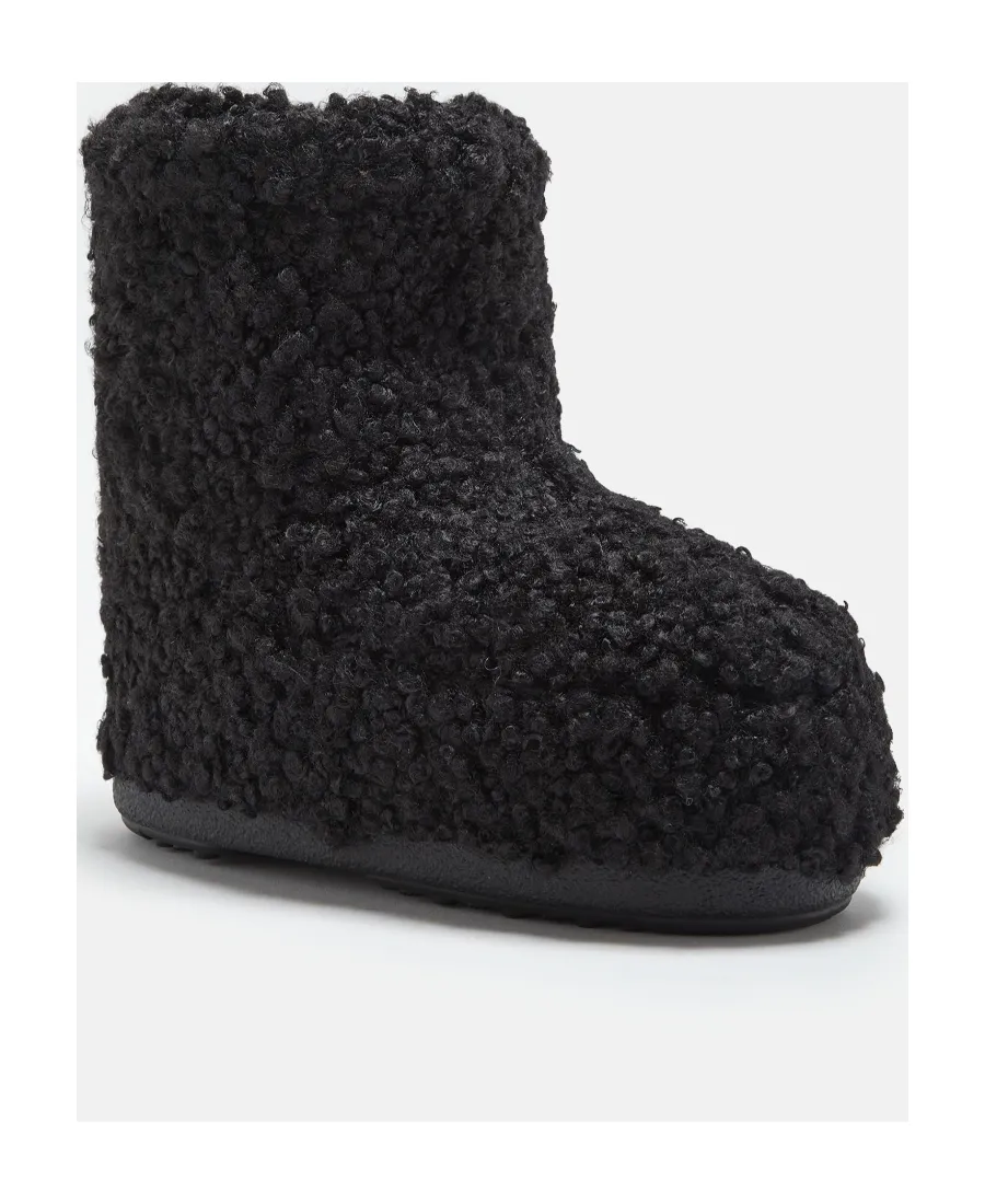 Moon Boot Icon Low Faux Curly Boots
