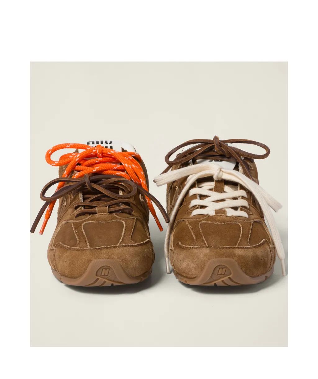 New Balance X Miu Miu 530 Sl Suede Sneakers